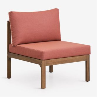 Sklum Modulo centrale per divano modulare da giardino in legno di acacia Branson SKLUM