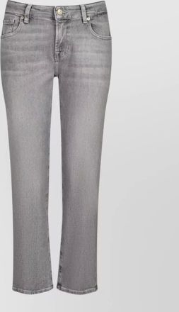 7 For All Mankind denim straight-leg jeans
