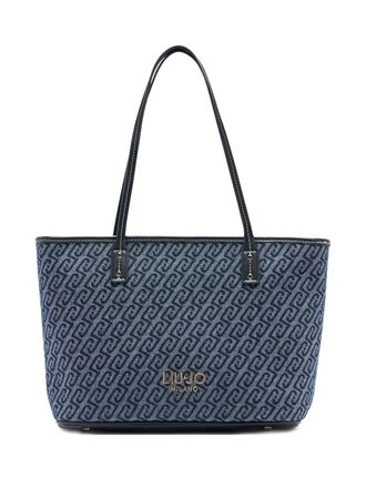 Liu Jo jacquard tote bag - Blue