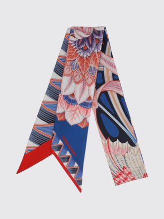 Ferragamo All-Over Floral Print Pure Silk Bandeau Scarf
