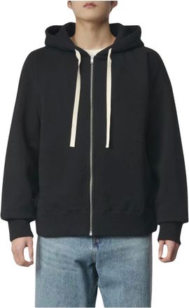 Jil Sander Hoodies & sweatvesten, Heren, Zwart, M, Zip Hoodie Sweatshirt