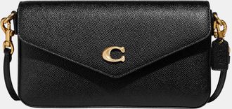 Coach Womens Wyn Crossbody Bag - Black Leather - One Size