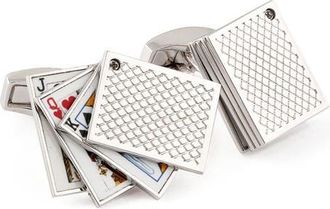 Tateossian Playing Cards Cuff Links in Silver at Nordstrom