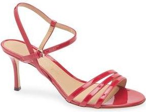 Ferragamo Patent Strappy Sandal in Red at Nordstrom Rack, Size 6