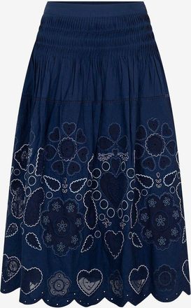 Sea New York Midirock mit Lochstickereien Jeanetta