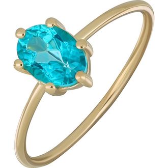 Bony Levy BLC 14K Gold Paraiba Tourmaline Ring in 14Ky at Nordstrom Rack, Size 6.5