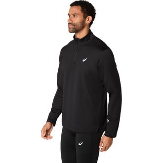 Asics Laufshirt ASICS CORE LS 1/2 ZIP WINTER TOP, Herren, Gr. XXL, schwarz (performance schwarz), Obermaterial: 94% Polyester, 6% Elasthan, Shirts Laufshirt