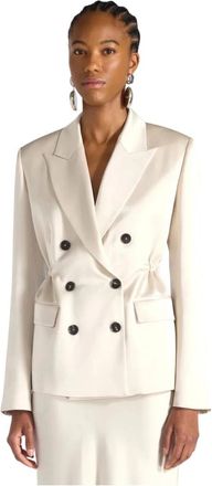 Liviana Conti Farrell Jacket - Dames - Blazers - Beige - M - Leer - Jassen