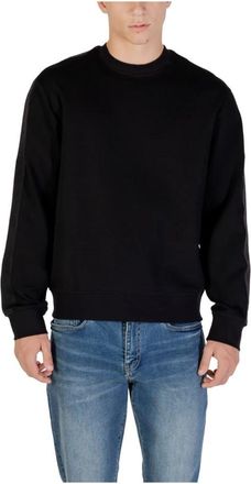A|X Armani Exchange Heren Gebreide Kleding Zwart Lange Mouwen - Heren - Sweatshirts - Zwart - 3XL - Katoen - Hoodies & sweatvesten