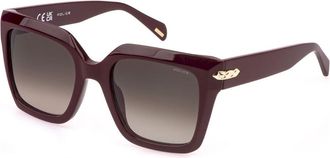 Police SPLR26E NEW DAWN 4 0AR3 Womens Sunglasses Burgundy Size 53