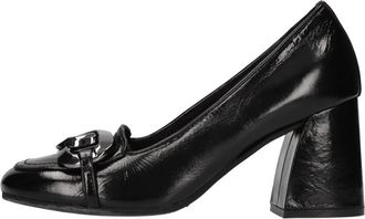 Carmens Leren Moccasins - Dames - Pumps - Zwart - 41 EU - Leer - Schoenen