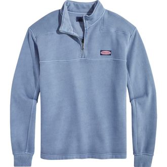 Vineyard Vines Shep Shirt Quarter Zip Pullover in Flag Blue at Nordstrom, Size Xx-Large