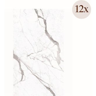 Dmora Pannello Decorativo Cigole, set da 12, Facile da Tagliare, Facile da Installare, Texture Realistica, Isolante Acustico Scarsa Isolazione, 60x0.3 cm