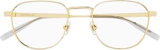 Montblanc Square Metal Full Rim Eyeglasses - Gold