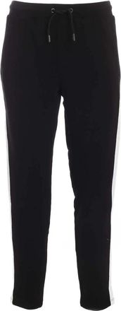 Karl Lagerfeld Joggingbroek met contrastdetails - Heren - Sweatpants - Zwart - L - Katoen - Broeken