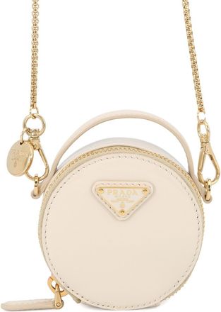 Prada Beige Leather Pouch (Pre-Owned)