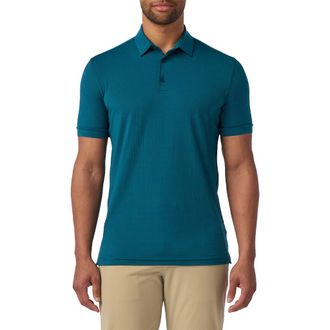 Mizzen+Main Copa Trim Fit Performance Polo in Dark Teal at Nordstrom, Size Xx-Large