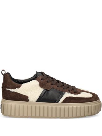Kennel & Schmenger ZAP sneakers met plateauzool en vlakken - Bruin