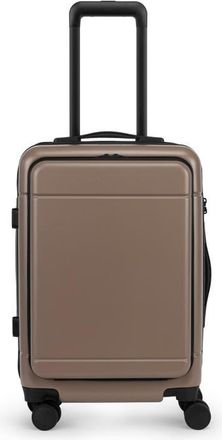 Calpak Hue 22-Inch Front Pocket Carry-On Suitcase in Chocolate at Nordstrom
