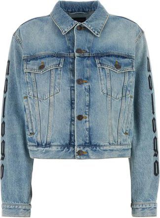 Balenciaga Small Fit Jacket - Dames - Spijkerjassen - Blauw - M - Katoen - Jassen