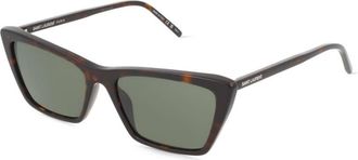 Saint Laurent Ladies Black Cat Eye Sunglasses SL737MICATHIN 002