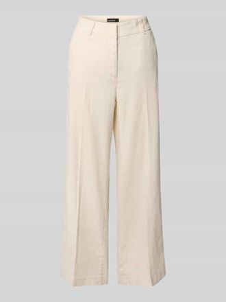 Cambio Cambio Chino aus Leinen-Mix mit B&uuml;gelfalte Modell CALIFORNIA in Beige, Gr&ouml;&szlig;e 32