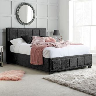 Birlea Hannover Bed in Black | Size: Small Double