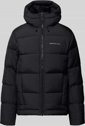 Peak Performance Daunenjacke mit Label-Stitching in Black, Gr&ouml;&szlig;e XXL