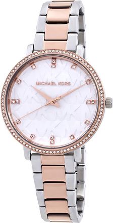 Michael Kors Pyper Quartz Crystal White Dial Ladies Watch MK4920