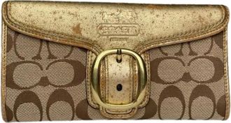 Coach Pre-owned Wallets, female, Multicolor, Size: ONE SIZE Pre-owned Leather Wallet