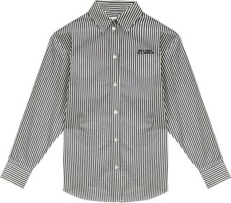 Isabel Marant Fabriza striped shirt - women - Cotton - 36 - Black