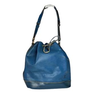 Louis Vuitton Pre-owned Bucket Bags, female, Blue, Size: ONE SIZE Pre-owned Leather Bucket Bag