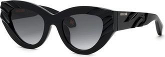 Roberto Cavalli Cat-Eye Zonnebril - Dames - Zonnebrillen - Zwart - 51 MM - Accessoires