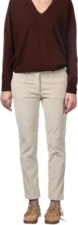 Mason's New York Slim Chino Broek - Dames - Chinos - Beige - L - Katoen - Broeken