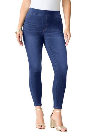 Roaman's Plus Size 360&deg; Stretch Jegging in Dark Wash at Nordstrom, Size 22