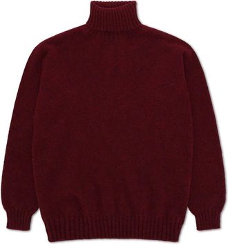 Fortela Shetland Turtleneck Sweater in Burgundy at Nordstrom, Size 40