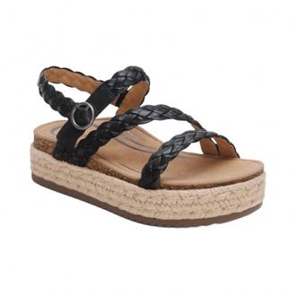 Aetrex Womens Julia Platform Sandal In Black
