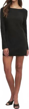 Favorite Daughter The Long Sleeve Meet Cute Dress In Black