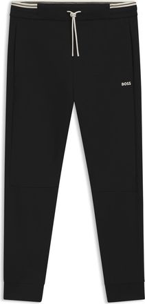 HUGO BOSS Mens Hbg Zone Jog Soft Cotton Blend Jogging Bottoms in Black - Size 6XL