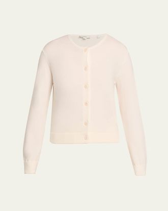 Vince Scallop-Trim Cardigan