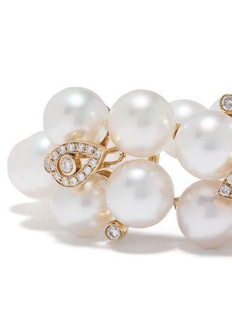 Yoko London Bracciale Aurelia in oro 18kt con perle e diamanti - Giallo