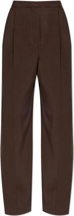 Iro Helis Broeken - Dames - Wijde Broeken - Bruin - XS - Leer - Broeken