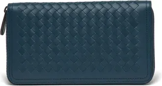 Bottega Veneta Zip Around Long Leather Wallet