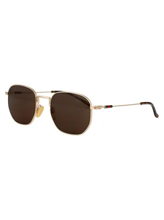 Gucci Mens Sunglasses Gg2095s Gold Metal