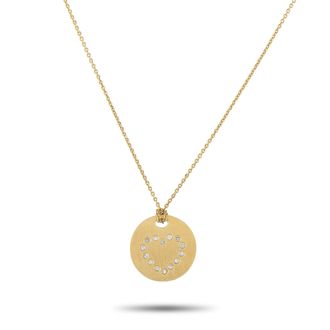 Roberto Coin 18K Yellow Gold Diamond Heart Pendant Necklace RC22-090226