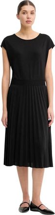 Marc O'Polo Jurk met kapmouwtjes - Dames - Casual kleedjes - Zwart - S - Polyester - Kleedjes