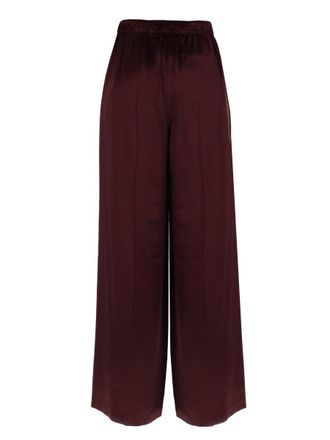 Tory Burch Tailored Viscose Trousers - Burgundy