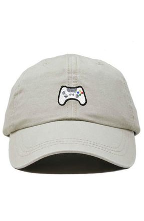 Dalix Game Controller Embroidered Hat in Washed Stone White at Nordstrom