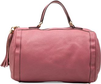 Gucci Pre-owned Gucci Medium Pebbled Calfskin Soho Boston Bag Ladies S9FNCYRW0HFQGIBB