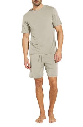 Eberjey Henry Stretch Tencel Modal Short Pajamas in Moonstrk at Nordstrom, Size Medium